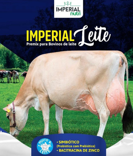 Núcleo Probiótico P/ Aumento Leite Vaca Imperial Leite 40 Kg