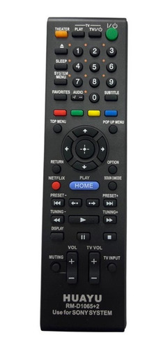 Control Remoto Compatible Con Sony Blu Ray Hometheater