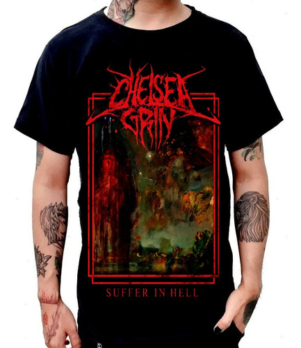 Playera Chelsea Grin Brutal Deathcore Metal Band Suffer 4