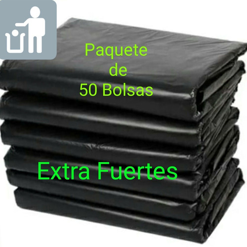 Bolsas Negras 40 Kg Cal 14 Extra Fuertes