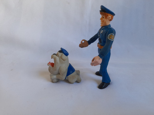 Muñeco Coleccion Locademia De Policia Mahoney Y Perro (Usado)