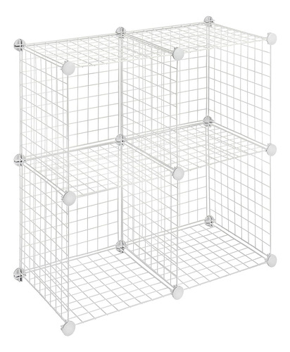 Whitmor Storage Cubes - Estantes Apilables De Alambre Entrel