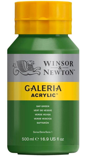 Tinta Acrilica Galeria 500ml Winsor & Newton Cor Sap green