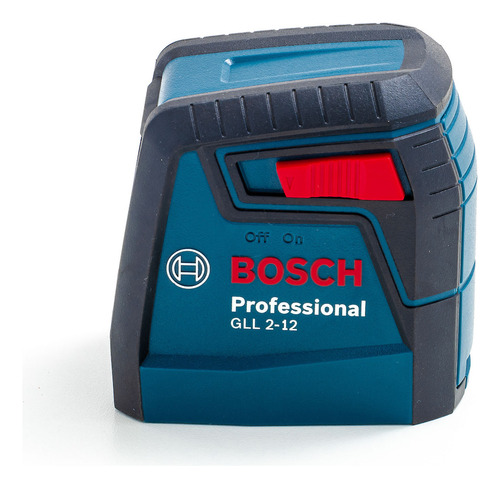 Nivel Láser Bosch GLL 2-12 Rojo de 2 Líneas Cruzadas 12m Alcance con Estuche para Alineación y Nivelación Precisa en Instalaciones, Construcción, Remodelación y Montaje de Muebles