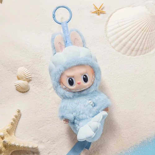 2pcs Labubu Macaron Monsters Vinilo Peluche Llavero