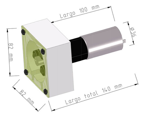Bomba Peristaltica Mbp-250 Con Motor