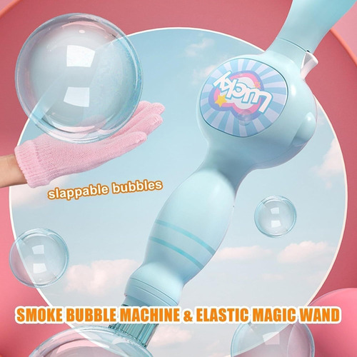 Máquina De Burbujas De Humo Y Varita Mágica Elástica Infinit