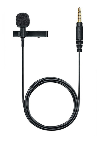Micrófono Corbatero Shure Mvl Motiv Miniplug Omnidireccional Negro