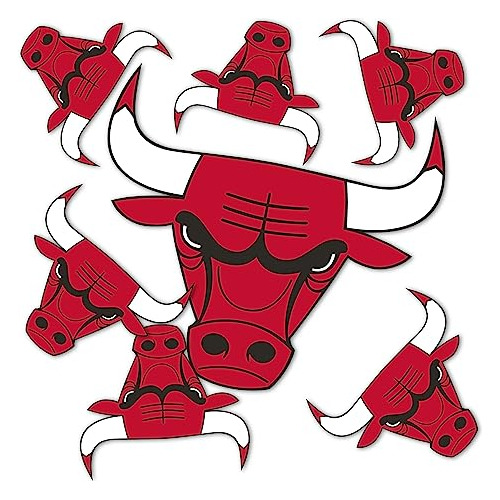 Calcomanía Oficial Licencia De Nba De Chicago Bulls, V...