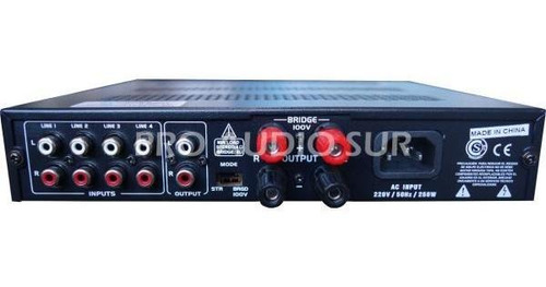 Amplificador Musica Funcional Apogee D-800 100v Bluetooth
