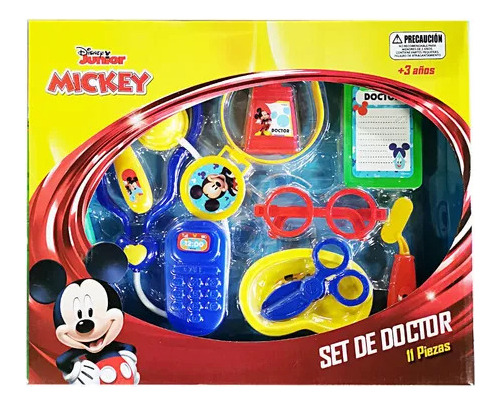 Mickey Mouse Set De Doctor 11 Piezas Caja Pronobel - Disney