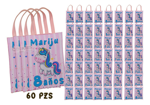 100 Dulceros Unicornio Mod 3 Niña Fiesta Infantil