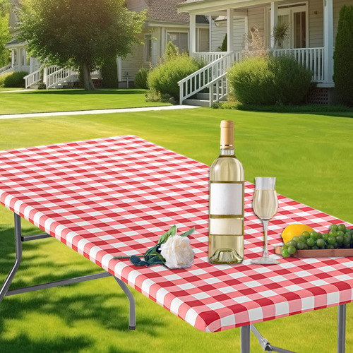 Práctico Mantel De Pvc Pp Para Patio Exterior, Mesa De Pícni