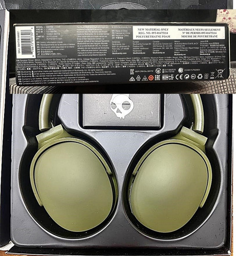Audífonos Bluetooth On Ear Skullcandy Hesh3 Verde Oliva