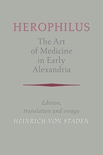 Libro: Herophilus: The Art Of Medicine In Early Alexandria: