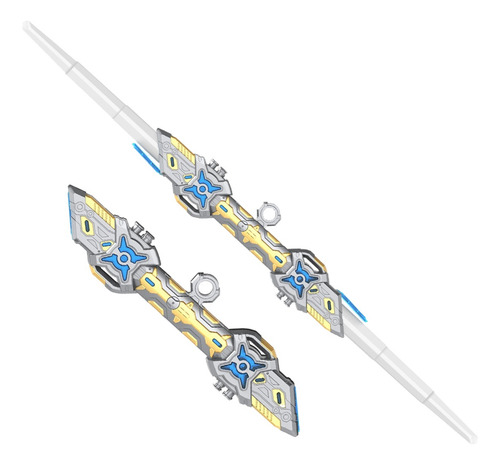 Brinquedos infantis telescópicos de duas cabeças Laser Sword Silver Color Silver