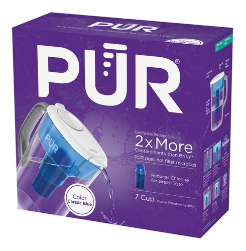 Jarra Purificadora De Agua Pur 1,6l Blanca