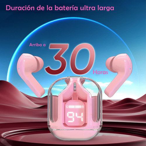 Auricular Audífonos Inalámbricos Bluetooth De In-ear Rosa