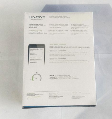 Extensor De Rango Inalambrico Linksys N300 Alta Potencia Color Blanco