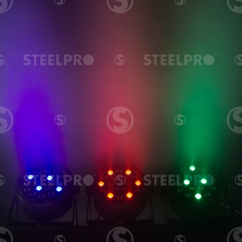 Imagen 4 de 7 de Steelpro Cañon Led Par 18x15w - Rgbw - 4en1 - Dmx 1518-4par