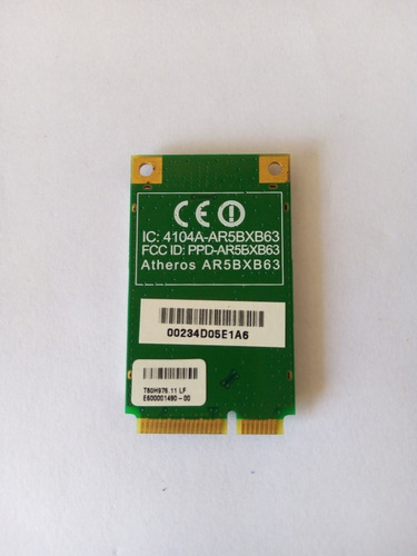 Tarjeta De Red Original Minilap Acer Zg5