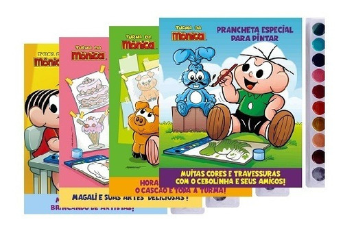 Kit  - Turma Da Monica Para Pintar, De Mauricio De Sousa. Editora On Line, Capa Mole, Edição 1 Em Português