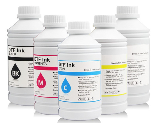 Kit Tinta Dtf Cmykw 5 Litros Nueva Excelente Calidad Oferta!