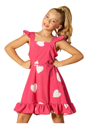 Vestido Infantil Gift Dia A Dia Várias Estampas P04 Pililim