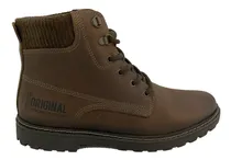 Comprar Bota Cuero Acordonada Pegada-180058 