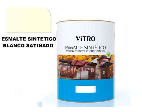 1/2lt Pintura Esmalte Sintético Satinado Semimate Vitro 