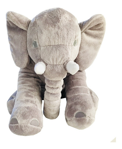 Almofada Elefante Pelúcia 62cm Travesseiro Para Bebê Dormir