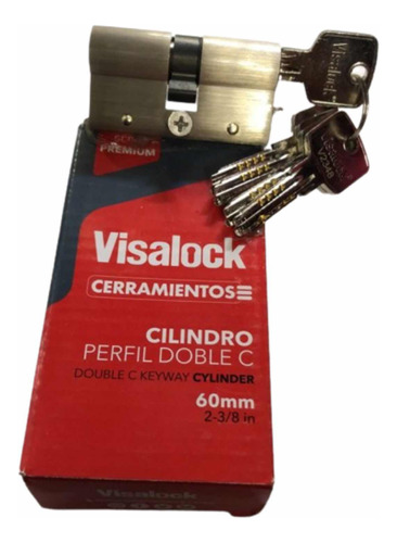  Cilindro  Tipo Pera Perfil Llave Seguridad -visalock