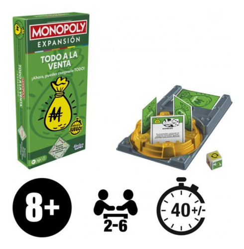 Juego De Mesa G0720 Monopoly Expansión Todo A La Venta Hasbro