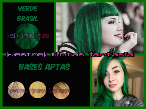 Imagen 6 de 8 de Coloración Tinta Fantasía Cabello Kestrel 3 Unidades Envíos