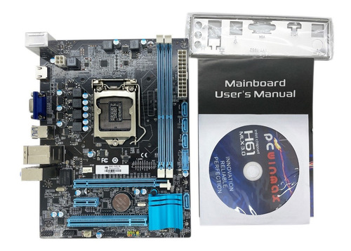 Placa Mãe Gamer H61 Mlx 3.0 Ddr3 6 Usb 2.0 Vga hdmi Lga1155