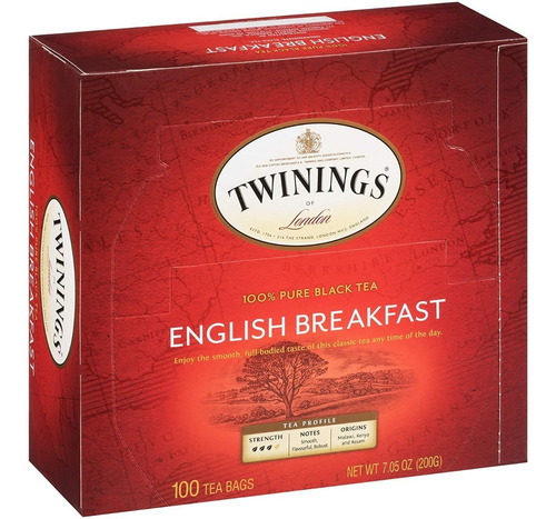 Te Tea Twinings English 100 Uni - Unidad A $1299