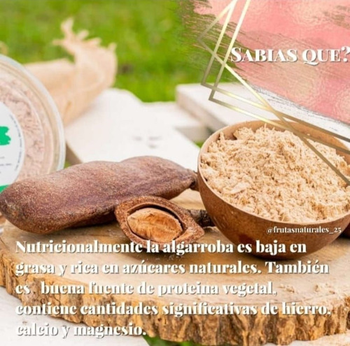 Imagen 2 de 6 de Polvo De Algarroba 250mg