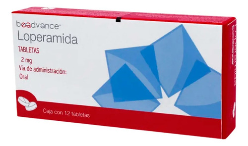 2 Cajas Loperamida Antidiarreico Beadvance 12 Tabs 2 Mg