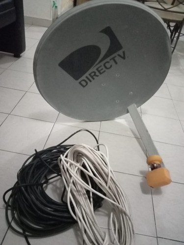 Antena Directv Con Lente Y 54 Mts De Cable. (Usado)