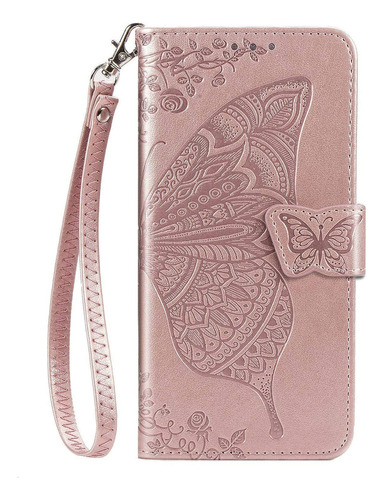 Funda Tipo Billetera Para Xiaomi Poco X3 Pro Butterfly Flowe