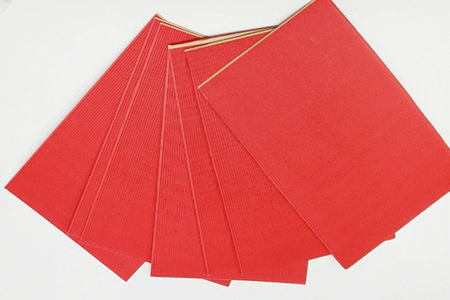 Carton Microcorrugado A4 Color Rojo X10 Ideal Manualidades 
