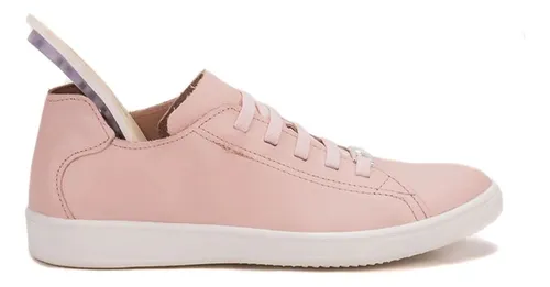 T nis Marina Mello Soft Couro Rose branco 12031