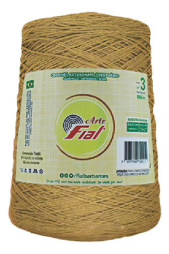 Fio Barbante Fial Arte Colorido N°3 980m 370g (tex 378) Cor Chocolate - 34