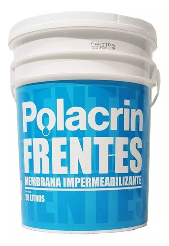 Polacrin Membrana Frentes Y Muros | Blanco 20lts - Migliore