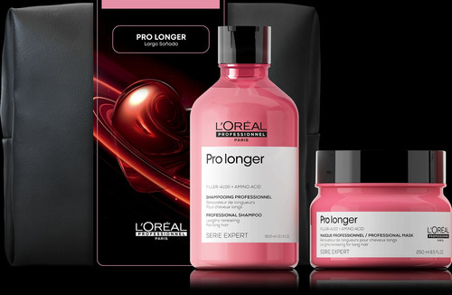 Set Pro Longer Shampoo + Máscara + Estuche L'oréal Pro