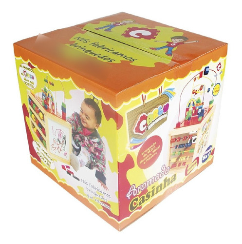 Imagem 4 de 7 de Brinquedo Pedagógico Casinha Aramada Carlu Brinquedos