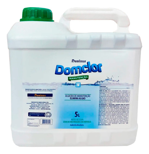 Algicida De Manutenção Domclor (previne Piscina Verde) 5l