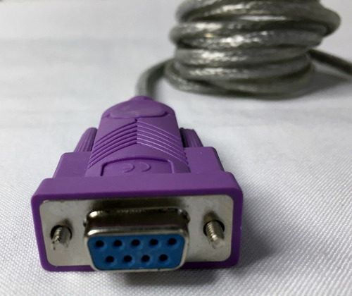 Cable Convertidor Usb Macho A Serial Db-9 Rs-232 Hembra