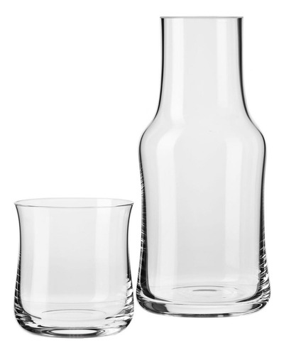 Set De Jarra De Noche Cristal Krosno Línea Splendour