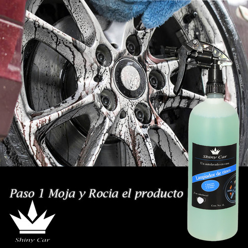 Kit Limpiador Rines Alumbra Shampoo Cera Cepíllo Profesional